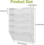 EasyPAG 5 Pocket Mesh Wall File Organizer, Hanging Paper Folder Holder - Image 7