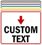 Custom Arrow, Custom Directional Sign, Down Arrow, 24x30 Inches, 55 mil thick by MySignCenter