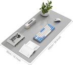 DAWNTREES Desk Mat Protector, PU Leather Desk Pad, Non Slip, Large Mouse Pad - Image 2