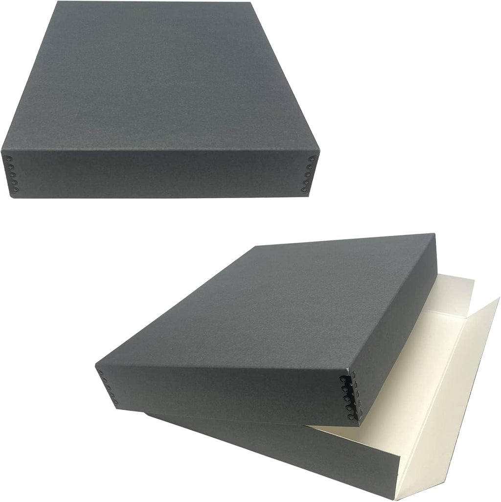Lineco Museum Archival Storage Box, 14.75x18.75x3 in. Drop Front Design.