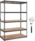vevor storage shelves 5-tier adjustable 2000 lbs 48"x24"x72", main product view