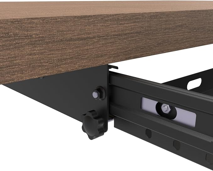 JINGCHENGMEI Sliding Keyboard Tray Under Desk, Pull-Out Keyboard and Mouse Tray - Image 4