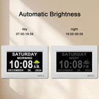 ssya digital calendar alarm clock - dementia clocks, close-up detail