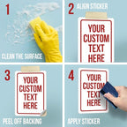 Custom Sign Sticker, Personalized Signs - Image 3