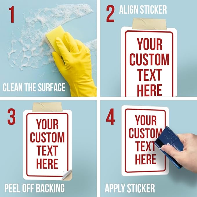 Custom Sign Sticker, Personalized Signs - Image 3