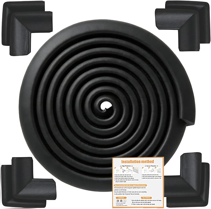 Baby Proof Corners and Edges Protector 20ft Edge+8 Corner Guard, Fireplace Baby by Dekukar
