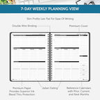 Planner Pad Spiral Bound 3-Tier Funnel Down 12 Month Organizer, October 2025 – - Image 3
