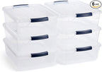 Rubbermaid Cleverstore 17 Qt Clear Storage Bins by Rubbermaid