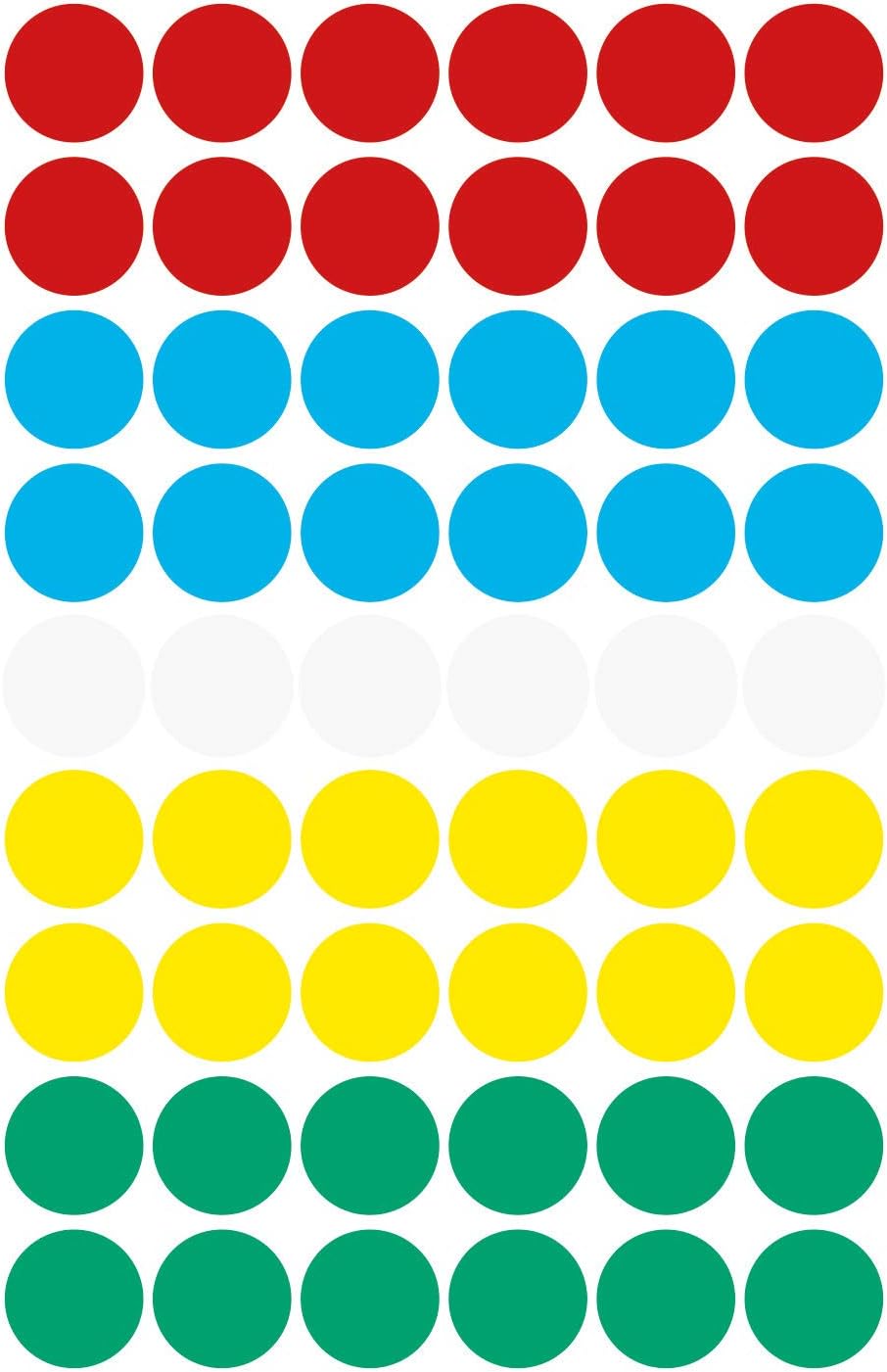Avery Zweckform 3088 Ccding dots (270 Pieces, Diameter: 12 mm),5 Sheets, Assorted Colours