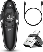 2-in-1 USB Type C Presentation Clicker Wireless Presenter Remote Clicker by Kammkonb