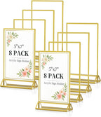 Dynta Acrylic Sign Holder 5x7in Double-Sided Display Stand by Dynta