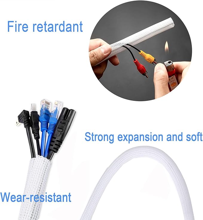 Pet-Proof Cable Sleeve 5/8" x5ft 2-PCS - Image 5