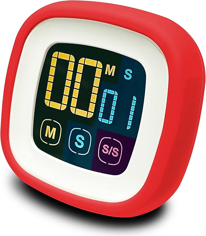 CREAVIVA Digital Kitchen Timer, Protective Rubber case, Large Display by CreaViva
