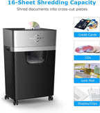 BONSEN 16-Sheet Heavy Duty Paper Shredder - Image 3