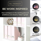 BLU MONACO Set of 6 Foldable Pink Magazine Holder - Image 2