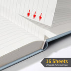 Annecy Lined Journal Notebook, Hardcover Leather Journal - Image 5