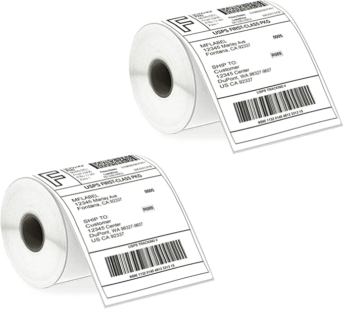 MFLABEL 4x6 Thermal Shipping Labels by MFLABEL