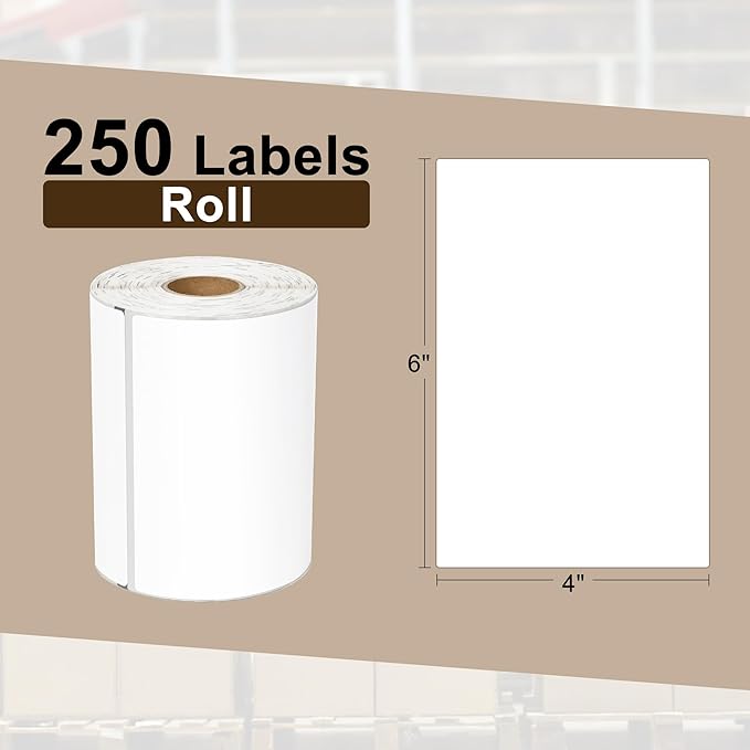 L LIKED 7, Compatible with Zebra, 250 Labels per Roll, 30 Rolls - Image 3