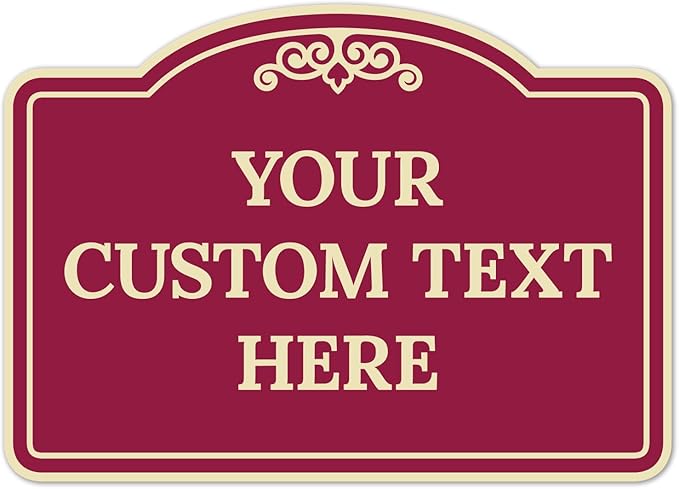 Custom Decorative Sign, Personalized Metal Sign by SigoSigns