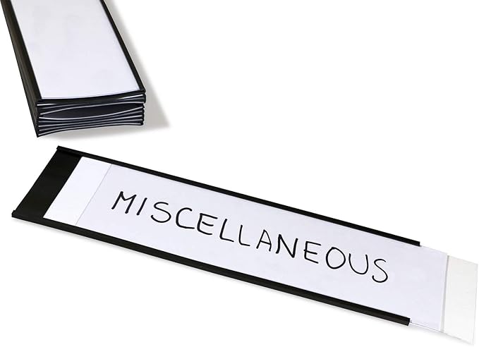 SmartSign Magnetic 'C' Channel Label Holders | 2.5" x 8" Pack of 10 by SmartSign