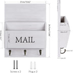 DLQuarts Mail Organizer with Key Holder - Image 5