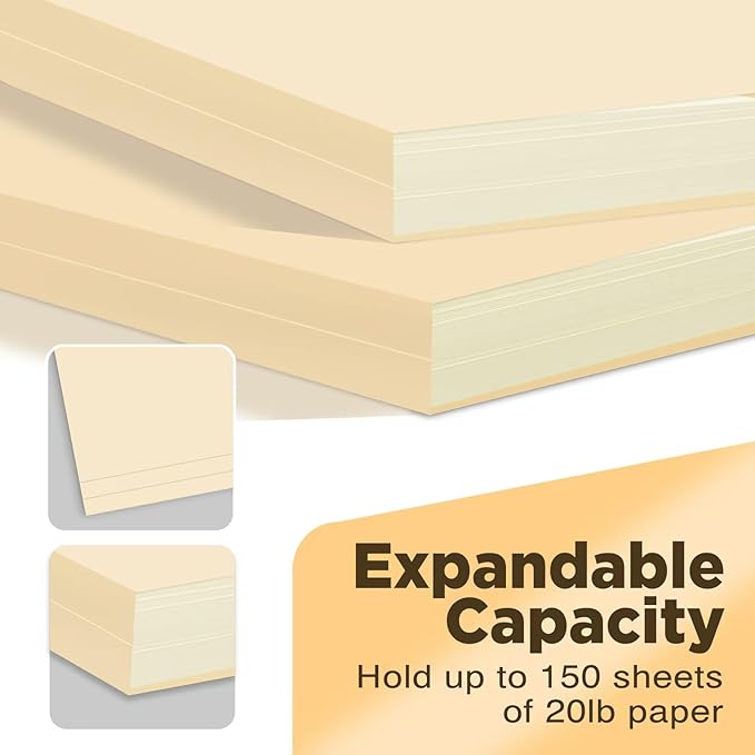 Manilla Folders 8.5 x 11 File Folders Letter Size Manila Folder - Image 4