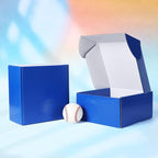 PHAREGE 8x8x4 inch Gift Shipping Boxes Bulk 25 Pack Blue, Tab Lock Tuck Top - Image 5