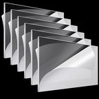 Roowest 6 Pcs 29 x 59 Inch, 1 mm Thick Clear Acrylic Sheets Plastic Panels by Roowest