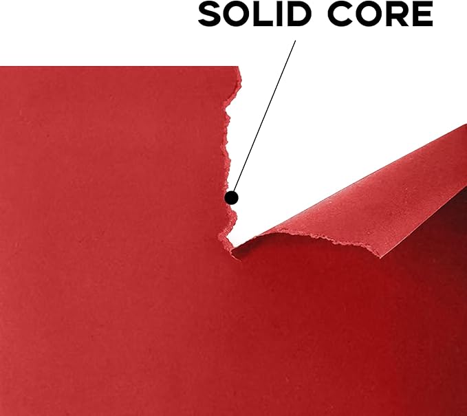100 Sheets Red Cardstock 8.5 x 11 65lb Printer Paper, Goefun Red Card Stock - Image 3
