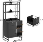 homieasy vertical filing cabinet with bookshelf for home, close-up detail