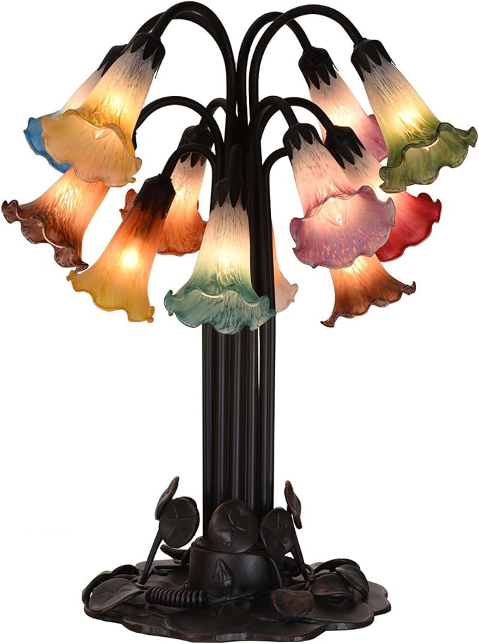 Bieye LS101S Lily Flower Blown Glass Lampshade - Image 5