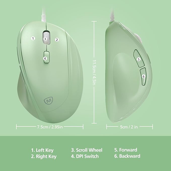 Micropack Ergonomic Mouse Wired - Image 3