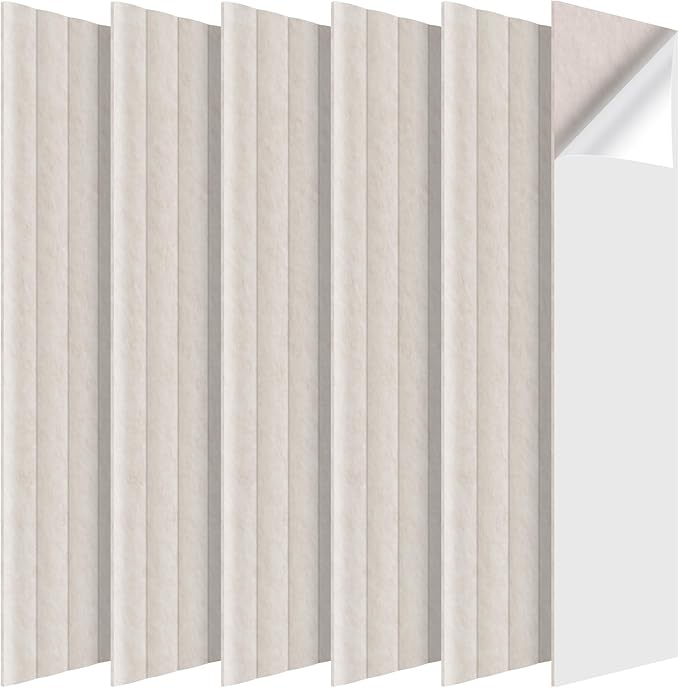 Tao.space 6 Pack Acoustic Panels 3D Wave Sound Proof Foam by Taospace
