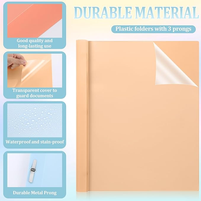 12 PCS Retro Plastic Report Covers - Image 3