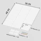 Neatsure Large Cork Board for Wall, 12 Panels Felt Tiles Tack Push Pin Board - Image 3