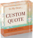 Personalized Gifts, Custom Quote Block Letter Board, Crystal-Clear Acrylic - Image 9