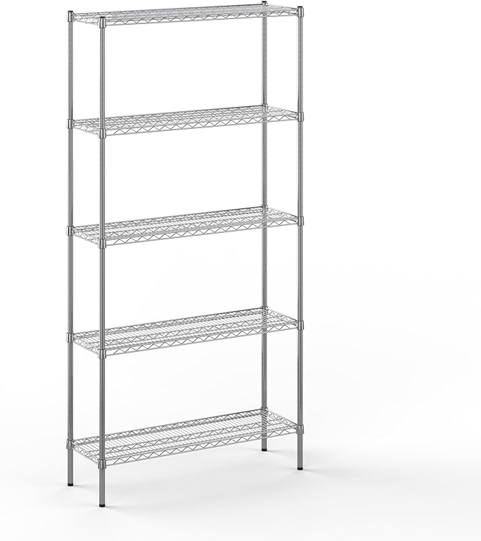 Regal Altair 14" Deep x 42" Wide x 86" Height Wire Shelving Kit | 5-Tier | NSF by Regal+Altair