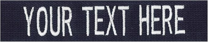 Custom Uniform Name Tapes Solid Colors. Made in The U.S.A. Ships Under 24 by NORTHERNSAFARI