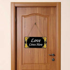 Signs ByLITA Sunflower Corners Black Background Personalized Hanging Wall or - Image 5
