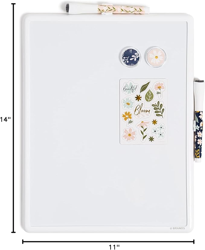 U Brands Contempo Magnetic Dry Erase Board White Board Kit, 11” x 14”, Fall - Image 8