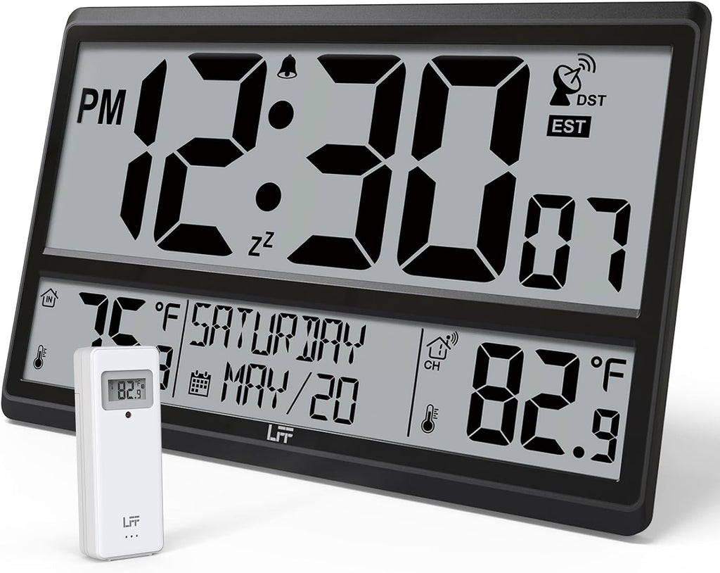 lff atomic clock 4.5" numbers, 15'' large display, main product view