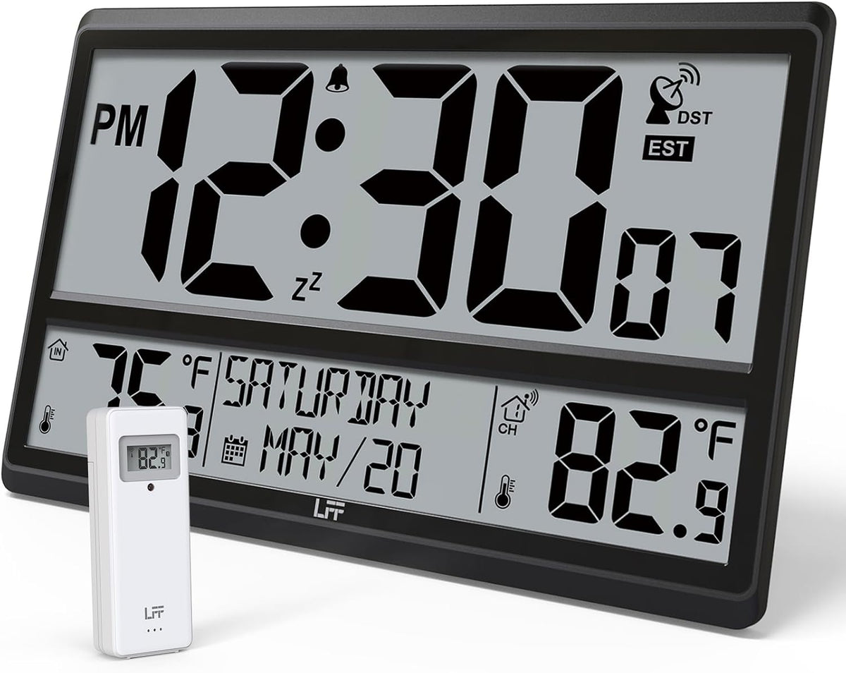 lff atomic clock 4.5" numbers, 15'' large display, main product view