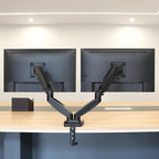 Amazon Basics Gas Spring Dual Computer Monitor Arm Mount, Adjustable, Holds up - Image 7