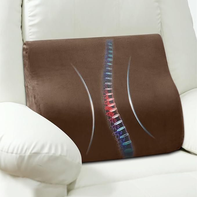 AHUAWA Lumbar Support Pillow for Recliner Chair and Couch, Memory Foam Back by AHUAWA