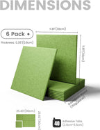 Fluxynara Large Felt Bulletin Board 36" x 24"Cork Board Alternative - Image 2