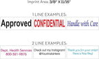 COLOP Extra Small Size Self Inking Custom Text Stamp - Image 2