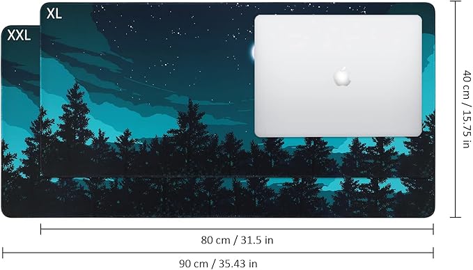 iCasso Extended Gaming Mouse Pad, Large 3mm Non-Slip Rubber Base Mousepad - Image 2