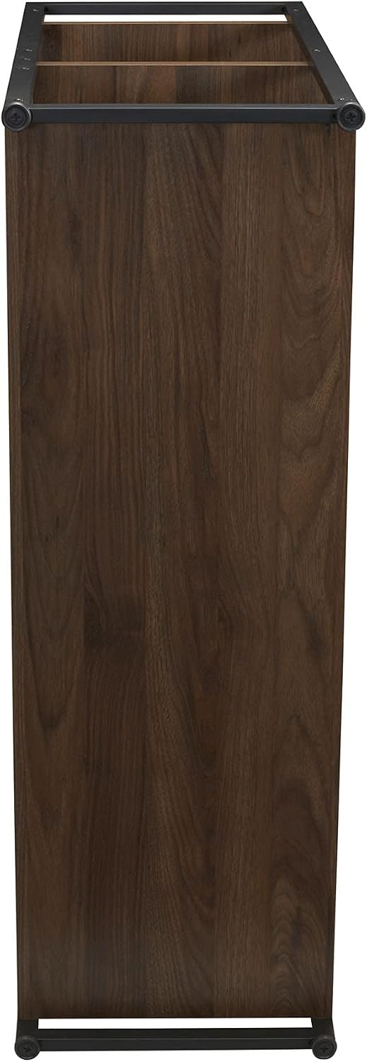 household essentials jamestown wide 3 shelf open storage, front angle view