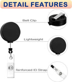 Custom Retractable ID Badge Holder Clip, Personalized Badge Reel - Image 4