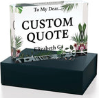 Personalized Gifts, Custom Quote Block Letter Board, Crystal-Clear Acrylic - Image 3